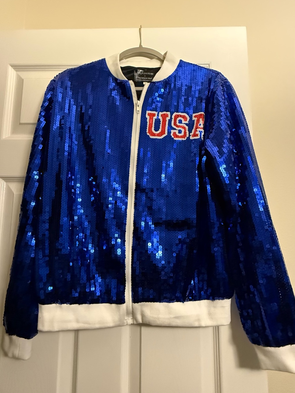 Blue Sequin USA 250 Jacket
